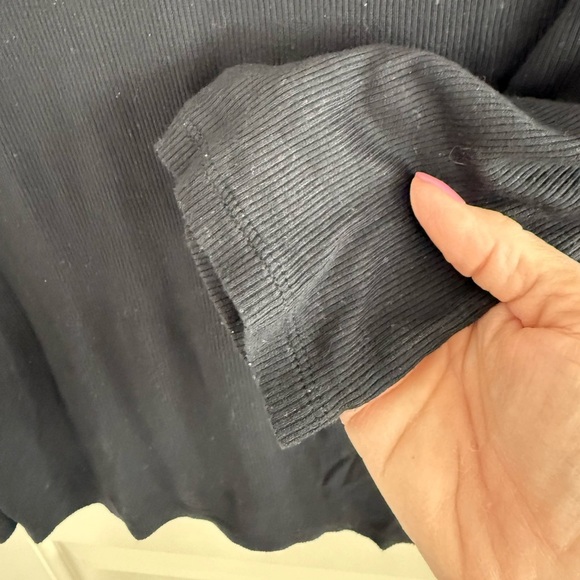 INC black ribbed v-neck lightweight sweater size XLarge - Picture 4 of 7